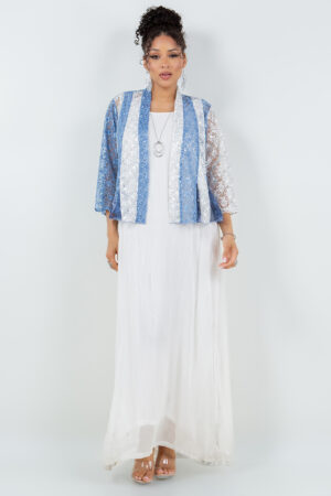 5763SFJ Denim/White