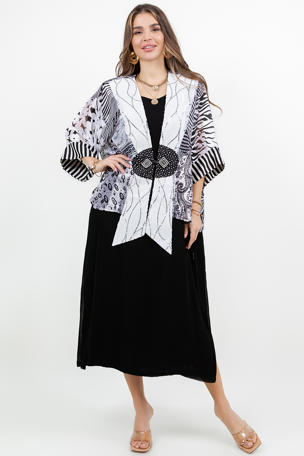 6075J Blk/Wht - Image 2