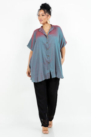 VI10284TUNIC Teal/Red